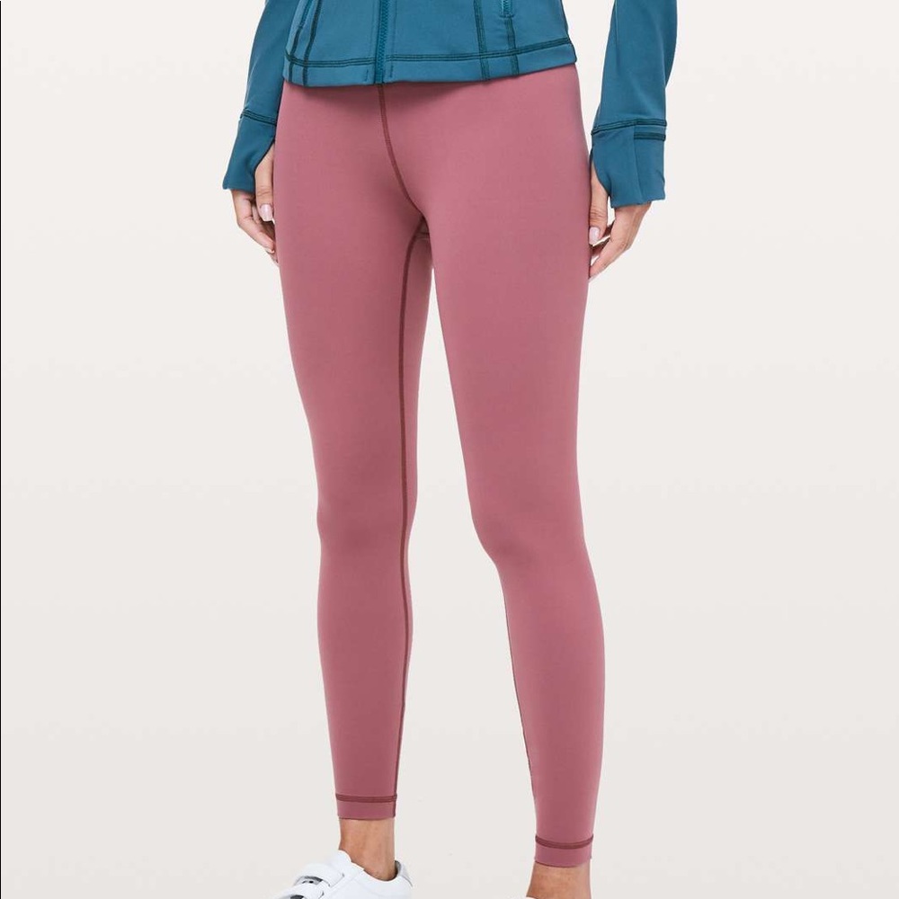 Lululemon Wunder Under 7/8 Leggings Misty Merlot 6